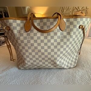 Louis Vuitton Neverfull GM – Damier Azur Pre loved NO pouch wallet inside